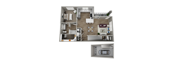 bedroom floor plan an in 2d