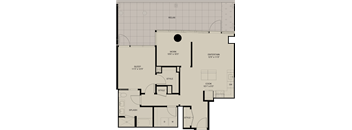 A floor plan of a house with labeled rooms such as RELAX, WORK, ENTERTAIN, SLEEP, COOK, STYLE, and SPLASH.