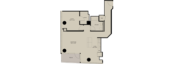 A floor plan of a house with a sleeping area, a style area, a splashback, an entertainment area, a cooking area, and a relaxation area.