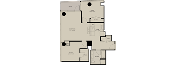 A floor plan of a house with labeled rooms such as RELAX, SLEEP, STYLE, ENTERTAIN, COOK, W/D, SPLASH and their respective dimensions.