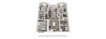 a floor plan of a 1 bedroom floor plan with a bathroom and a living room