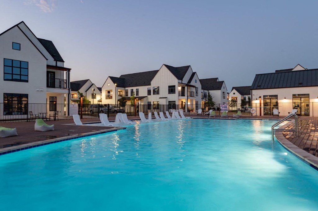 Twilight Pool at Hermosa Village, Texas, 78641