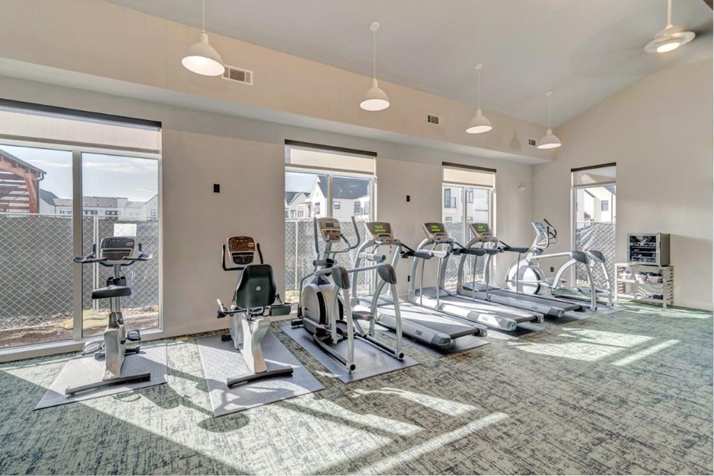 Fitness Center Cardio Equipment at Hermosa Village, Texas