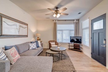 Modern Living Room Modern Living Room at Hermosa Village, Leander, TX, 78641 - Photo Gallery 5