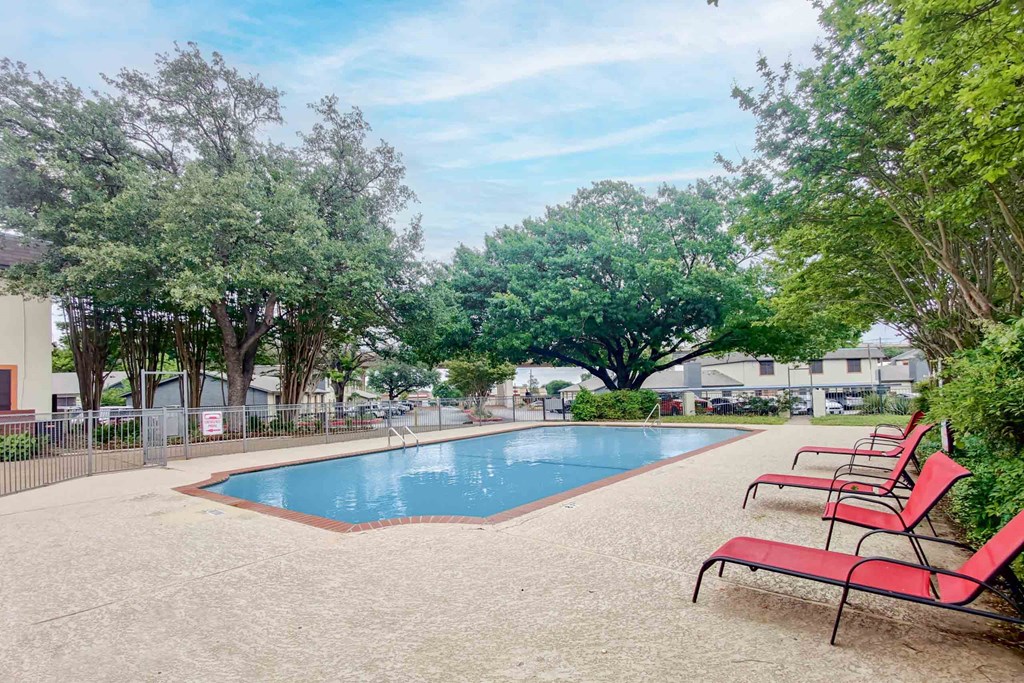 our apartments showcase a swimming pool