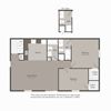 B2 Floor Plan B2 Floor Plan at Parkwood Terrace, Round Rock, Texas