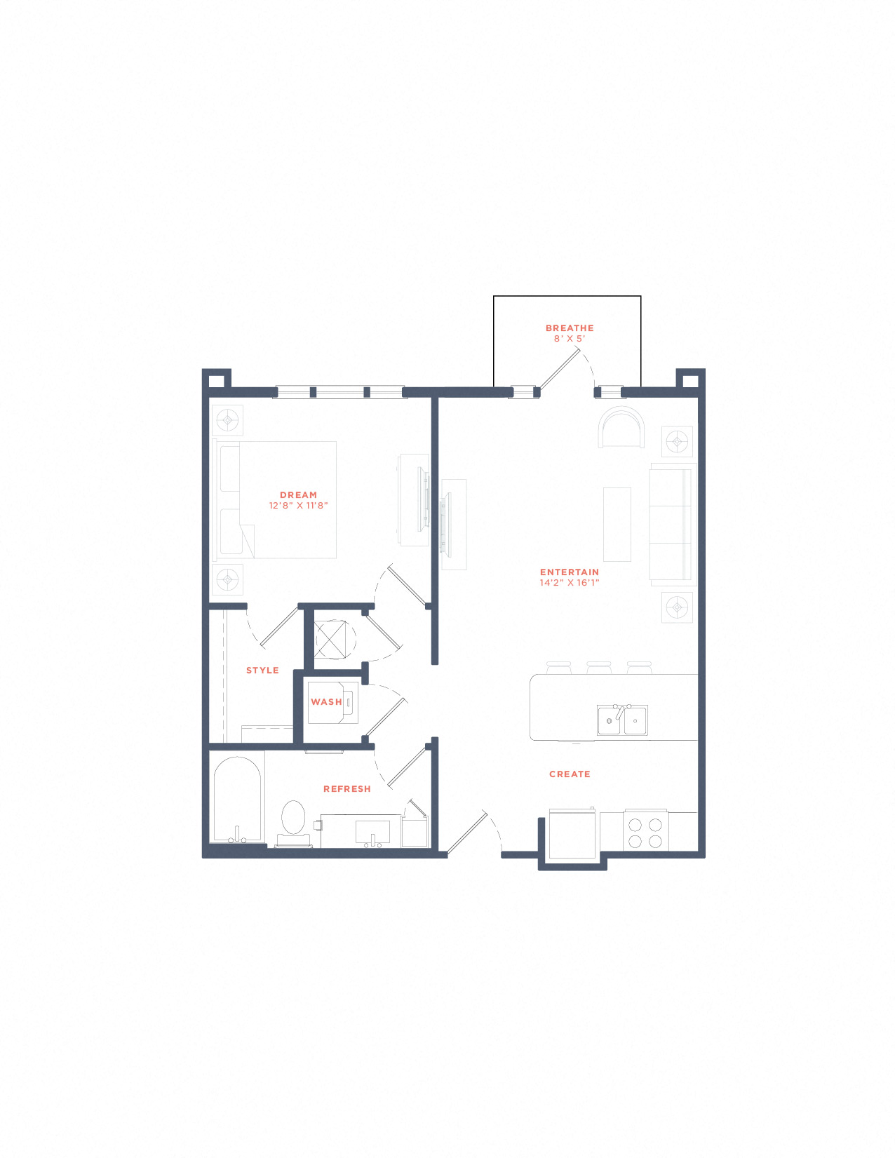 A floor plan of a house with rooms labeled.