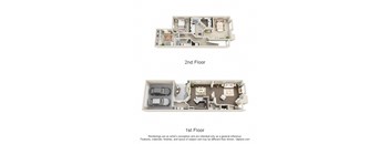 a floor plan is shown with a difference between a 2nd and 1st floor