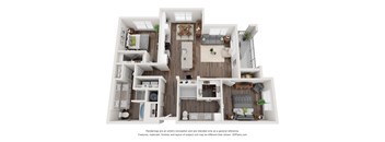 bedroom floor plan an open concept layout with a large bedroom