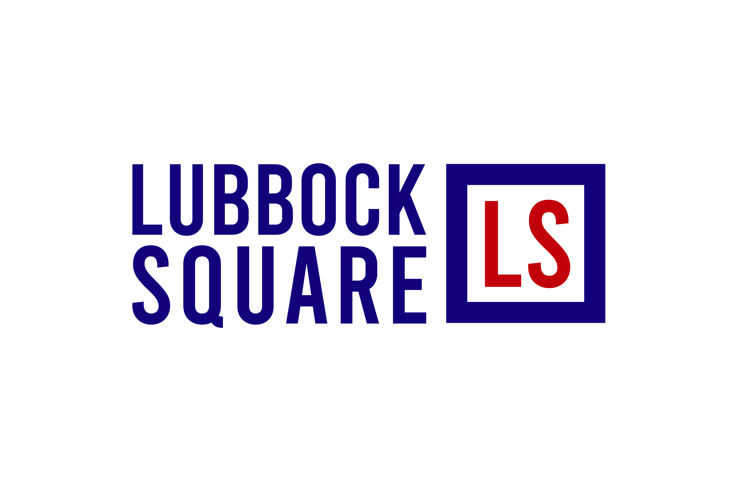 A graphic with the words "LUBBOCK SQUARE" and a logo with the letters "LS".