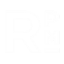 A white letter R on a green background.
