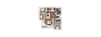 bedroom floor plan an in 3d