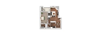 bedroom floor plan an in 1 bed 1 bath