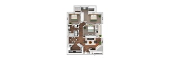 bedroom floor plan an in 2 bed 2 bath