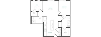 A black and white image of a floor plan for a home.