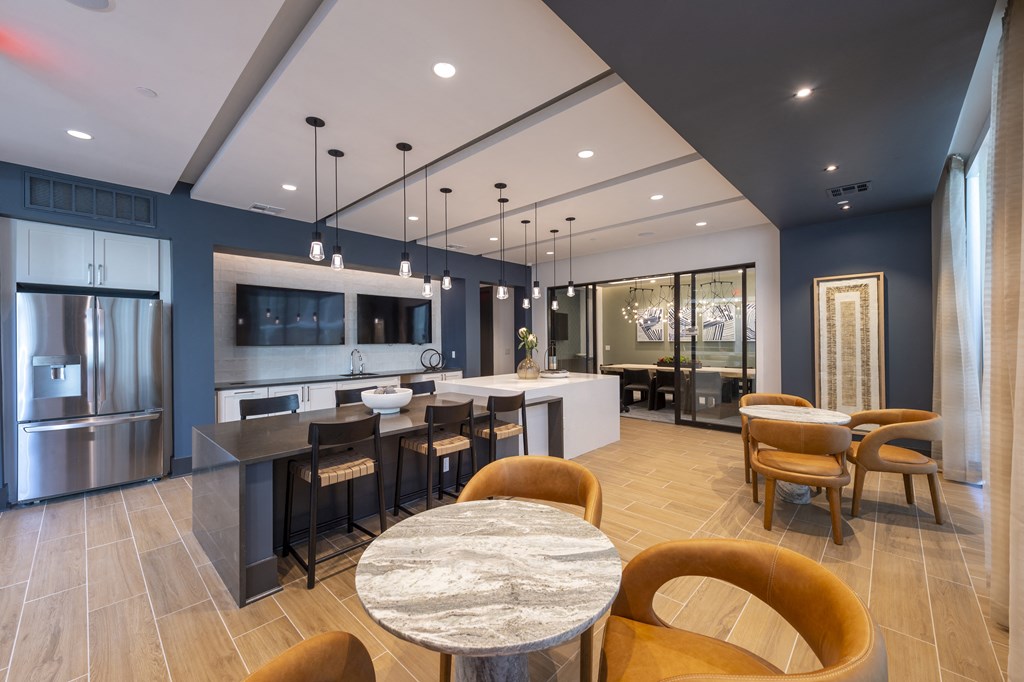 community kitchen and lounge area