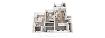 a 3 bedroom floor plan with a bathroom and a bedroom