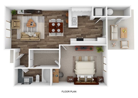 the 1190 floor plan  1 bedroom  1190 sq ft