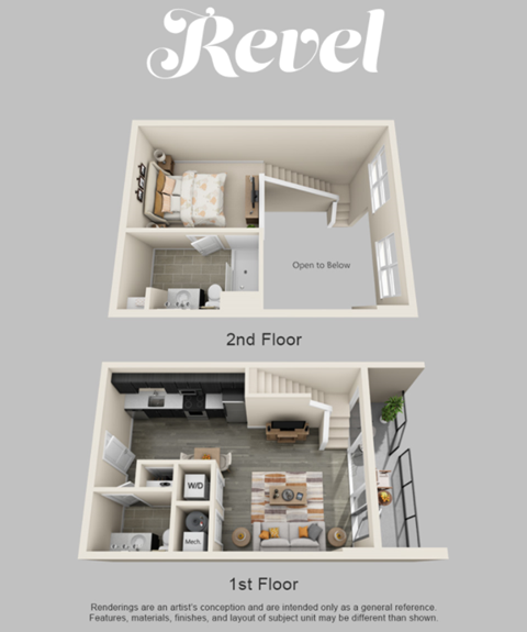 the revel floor plan | 2nd and 3rd floor