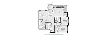 A black and white image of a floor plan for a house.
