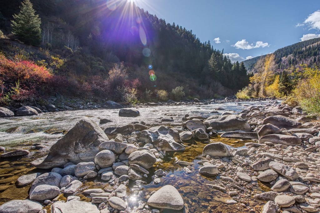 river rock near our complex