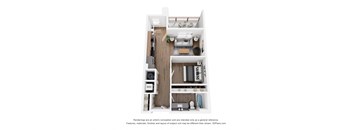 bedroom floor plan of a 2103 sq ft  apartment