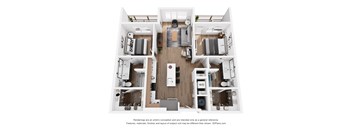 bedroom floor plan  the residences at