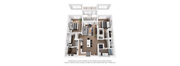 a 1 bedroom floor plan  sierra  2100 sq ft