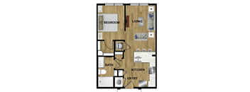 S1 Floor Plan at Brixton South Shore, Austin