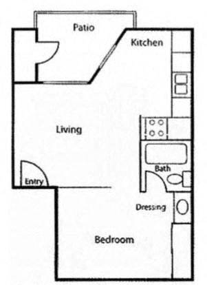 a floor plan of a small apartment