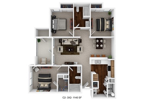 the 1190 sqft floor plan  studio floor plans