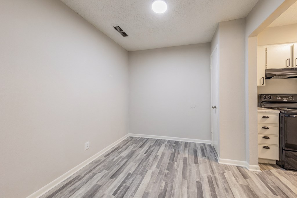 The dining room space