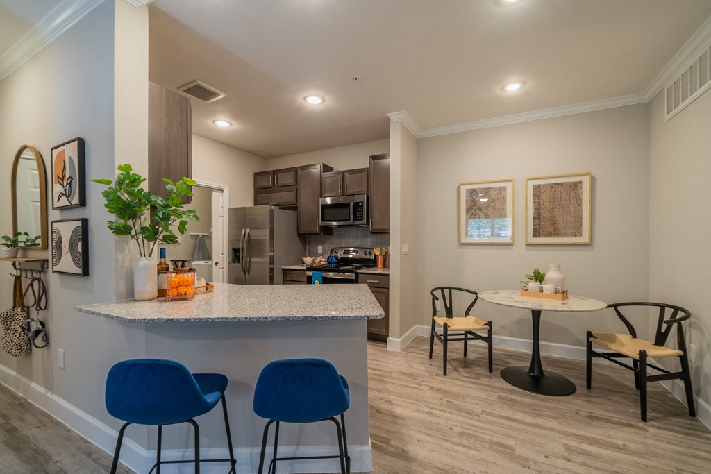 the heights on capitol hill apartments kitchen and dining area