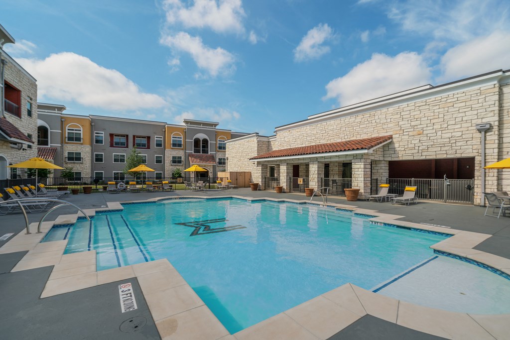 our apartments showcase an unique swimming pool