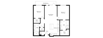 a floor plan of a house with an open floor plan