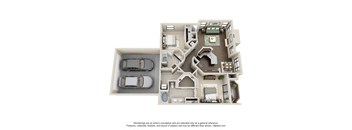 a floor plan is shown in this illustration of a 3d floor plan