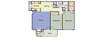 a blueprint of a floor plan of a house