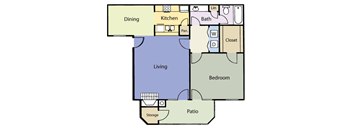 a diagram of a floor plan of a house