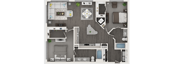 a 2132 sq ft apartment with roommates