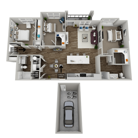 bedroom floor plan an in 2d