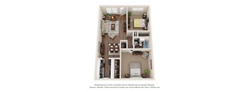 a floor plan of the villas at houston levee west apartments in cordova,