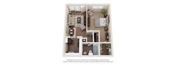 a floor plan of the villas at houston levee west apartments in cordova,