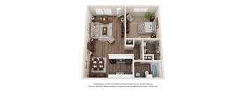 a floor plan of the villas at houston levee west apartments in cordova,
