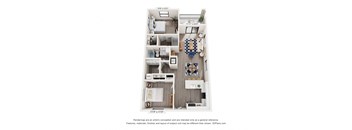 a 1 bedroom floor plan  villas at spring creek