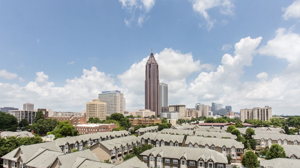 the skyline of the city