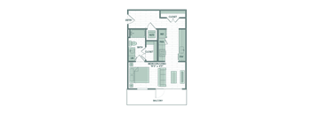 a floor plan of a unit of a building
