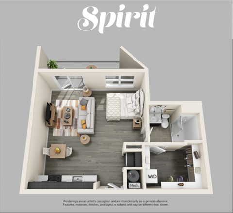 a floor plan of the spirit