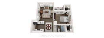a floor plan of the villas at houston levee west apartments in cordova,