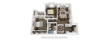 bedroom floor plan an open concept layout with a large closet and a balcony