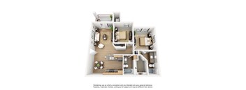 bedroom floor plan an illustration of our 3 bedroom apartment at princeton court in dallas,